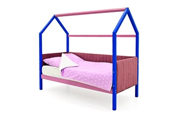 Детская кровать-домик «Svogen синий-лаванда» мягкая в Москве