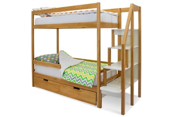 Двухъярусная детская кровать Svogen дерево в Химках
