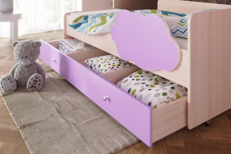 Детская двухъярусная кровать Соник 1.6 с ящиком, Ирис в Москве - изображение 1
