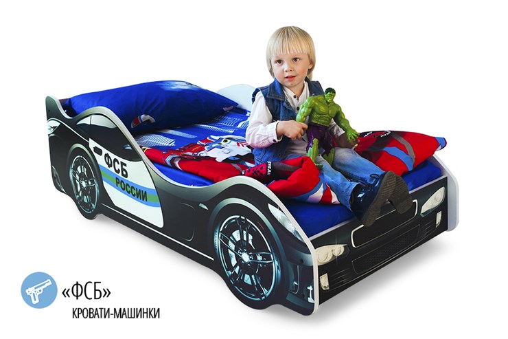 Кровать-машина детская ФСБ в Москве - изображение 1