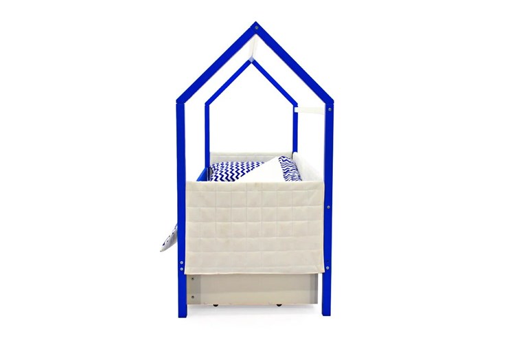 Кровать-домик детская «Svogen сине-белый» мягкая в Москве - изображение 5