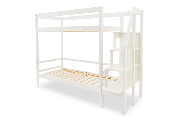 Двухъярусная детская кровать Svogen белый в Одинцово - изображение 1