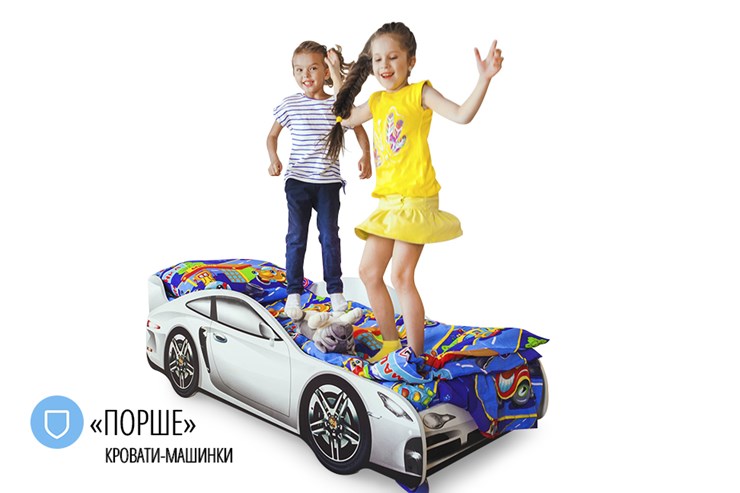 Детская кровать-машина Porsche в Москве - изображение 4