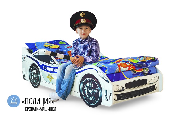 Детская кровать-машина Полиция в Москве - изображение 1