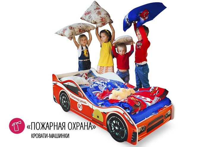 Детская кровать-машина Пожарная охрана в Москве - изображение 4