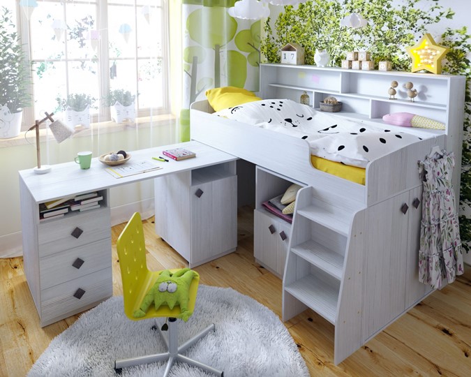 Кровать-чердак Малыш-5, цвет Винтерберг в Одинцово - изображение 7