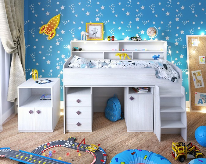Кровать-чердак Малыш-5, цвет Винтерберг в Подольске - изображение 8
