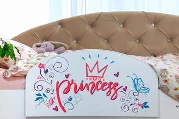 Детская кровать односпальная Эльза с бортиком, Фиолетовый (латы) в Одинцово - предосмотр 2
