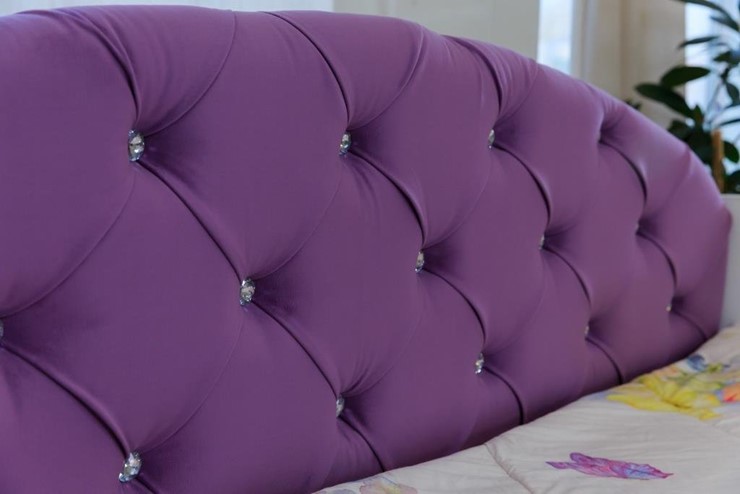 Детская кровать односпальная Эльза с бортиком, Фиолетовый (латы) в Москве - изображение 5