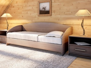 Подростковая кровать Этюд Софа, 90х200, ясень шимо темный в Одинцово