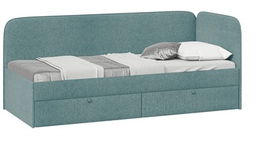 Детская кровать Молли тип 1 (80), Микровелюр Scandi Indigo 11 в Химках