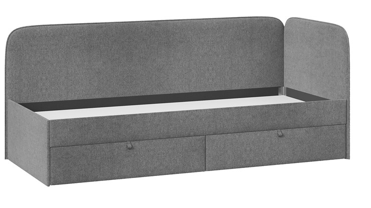 Кровать в детскую Молли тип 1 (90), Микровелюр Scandi Graphite 22 в Химках - изображение 2