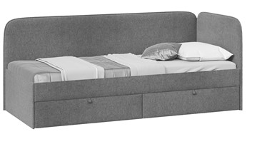 Кровать в детскую Молли тип 1 (90), Микровелюр Scandi Graphite 22 в Серпухове