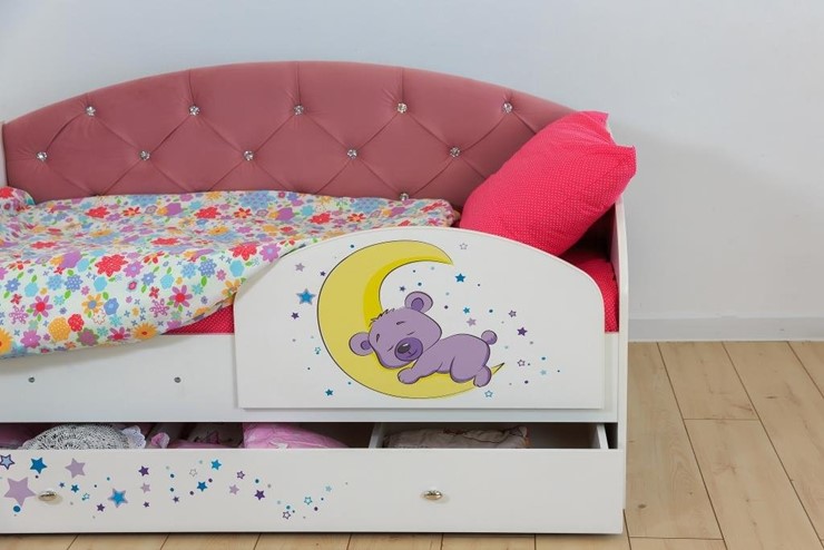 Детская кровать с бортиками Звездочка с бортиком, Розовый в Москве - изображение 7
