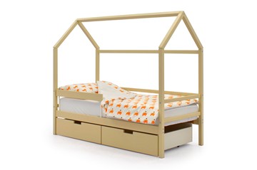 Кровать-домик в детскую Svogen бежевый в Химках