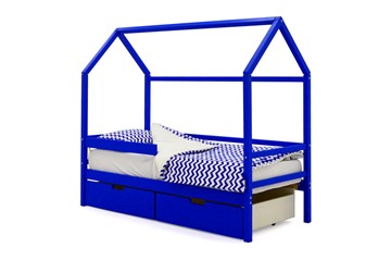 Кровать-домик детская Svogen синий в Химках