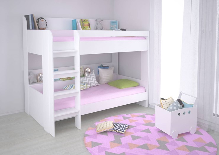 Кровать в детскую POLINI Kids Simple 5000 Белый в Одинцово - изображение 3