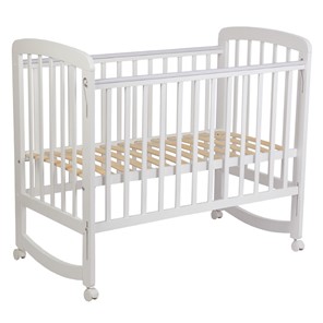 Кроватка для новорожденных POLINI Kids Simple 304 Белый в Одинцово