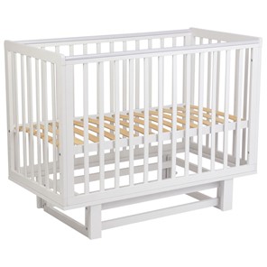 Кровать для новорожденных серия 3400 POLINI Kids Simple 340 с маятником Белый в Химках