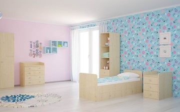 Детская кроватка с комодом POLINI Kids Simple 1100 Натуральный в Одинцово - предосмотр 4