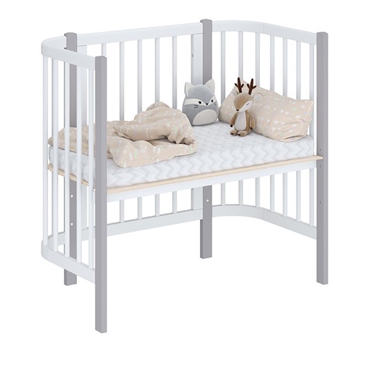 Детская кровать POLINI Kids Simple 105 Белый / Серый в Одинцово - изображение 1