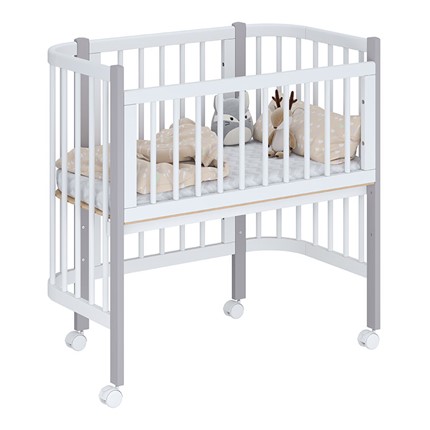 Детская кровать POLINI Kids Simple 105 Белый / Серый в Одинцово - изображение