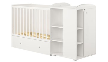 Детская кровать-шкаф с комодом POLINI Kids Ameli 800 Белый, серия AMELI в Подольске