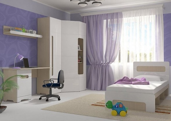 Гарнитур детской мебели Палермо-Юниор, вариант 2 без вставок в Подольске - изображение