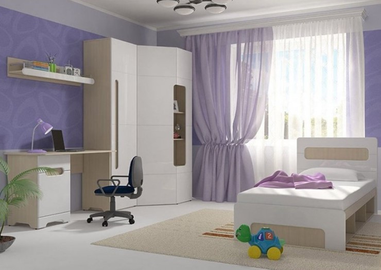 Гарнитур детской мебели Палермо-Юниор, вариант 2 без вставок в Серпухове - изображение