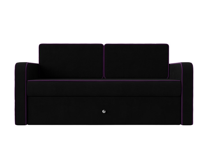 Детский диван-трансформер Смарт, Черный/Фиолетовый (Микровельвет) в Подольске - изображение 5