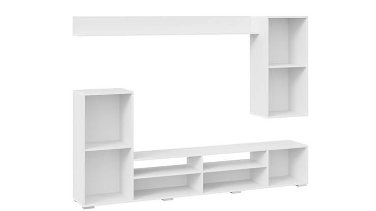 Стенка Моретти (Белый, Белый глянец) в Одинцово - изображение 3