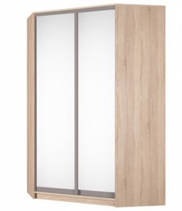 Шкаф угловой Аларти (YA-230х1400(602) (10) Вар. 5; двери D5+D5), с зеркалом в Химках