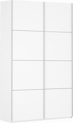 Шкаф-купе Прайм (ДСП/ДСП) 1600x570x2300, белый снег в Серпухове - изображение