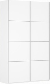 Шкаф 2-х створчатый Прайм (ДСП/ДСП) 1400x570x2300, белый снег в Одинцово