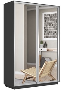 Шкаф 2-дверный Экспресс (2 зеркала) 1200x600x2200, серый диамант в Подольске