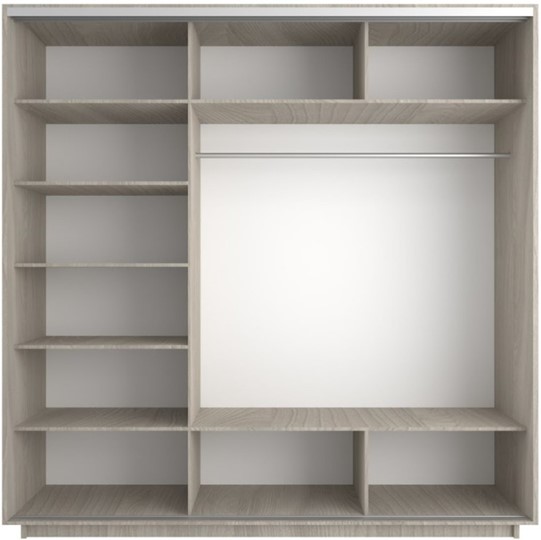 Шкаф 3-х дверный Экспресс (Комби) 2100х600х2200, шимо светлый в Химках - изображение 1