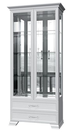 Шкаф-витрина Грация ШР-2, белый, 4 стекла в Одинцово - изображение