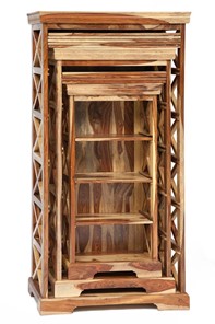 Шкафы для книг Бомбей - 0761A (набор 3 шт.) палисандр, натуральный (natural) арт.10047 в Химках