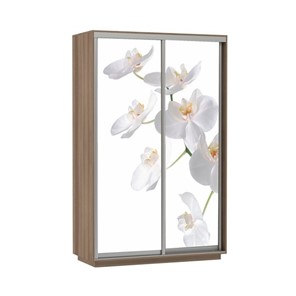 Шкаф Экспресс 1600x600x2200, Орхидея белая/шимо темный в Серпухове