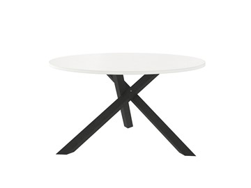 Круглый стол Триада-15Д, черный/белый в Серпухове