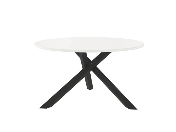 Круглый стол Триада-15Д, черный/белый в Подольске - изображение