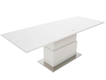 Складной стол-трансформер Slide GL, белый суперглянец в Серпухове - предосмотр 1