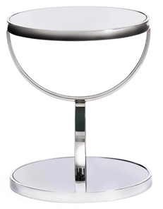 Столик GROTTO (mod. 9157) металл/дымчатое стекло, 42х42х50, хром в Одинцово - предосмотр 1