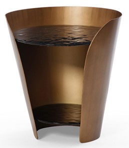 Столик круглый ET6123 (D48,6) закаленное стекло/бронзовый в Подольске