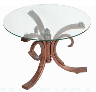 Стеклянный столик в гостиную СЖ 5 средний тон/стекло в Подольске