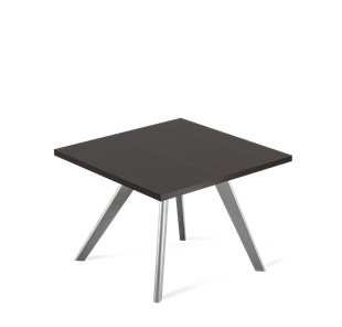 Квадратный столик SHT-S39 / SHT-TT 60/60 ЛДСП (венге луизиана/серый) в Подольске