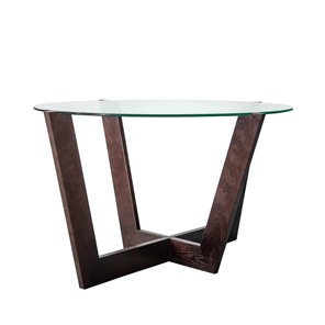 Овальный столик Оникс-6, Венге/Прозрачное стекло в Химках