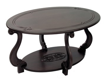 Овальный столик Овация-М (Темно-коричневый) в Химках