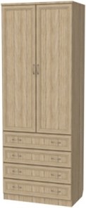 Шкаф 2-х створчатый 103 со штангой, цвет Дуб Сонома в Химках