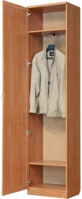 Шкаф одностворчатый 107 с выдвижной штангой, цвет Дуб Сонома в Серпухове - изображение 1